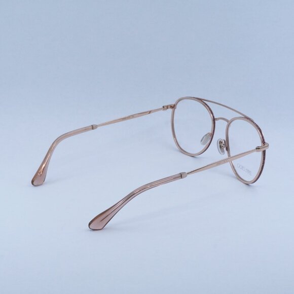Jimmy Choo JC230 0EYR 00 Eyeglasses Gold Pink 51mm Round Frame main image 6